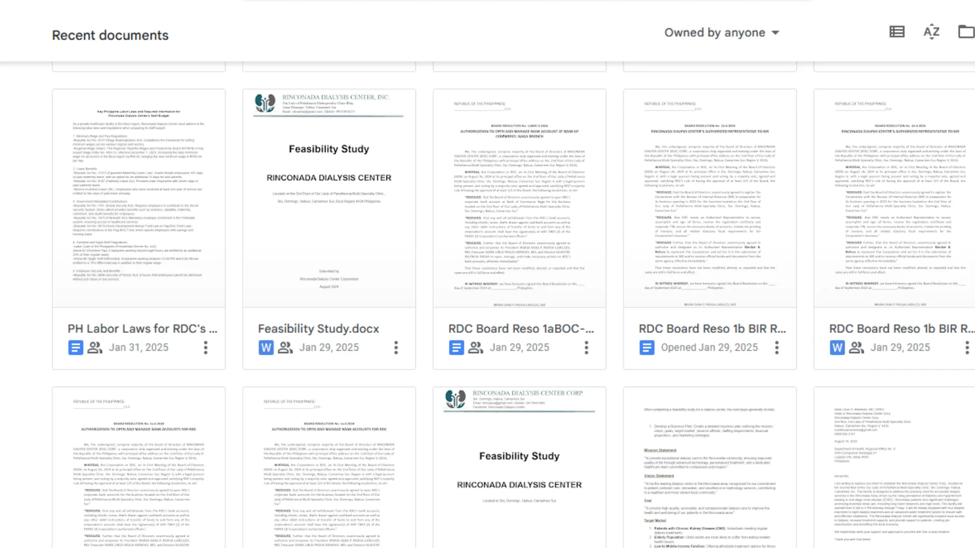 E Documents Organization